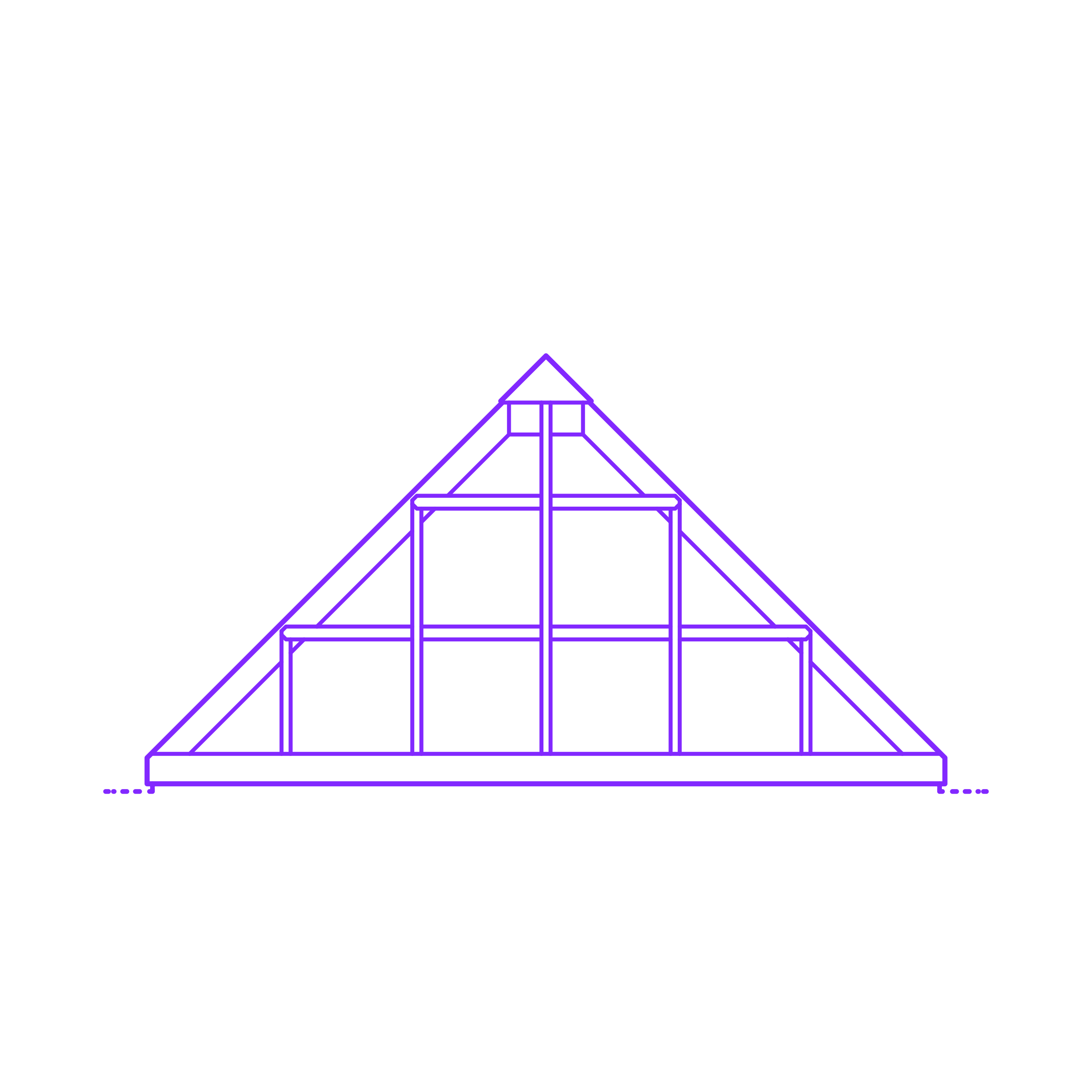 Buildings Skylights Pyramid 45 Degree Laser Cut Svg File Free Vectors